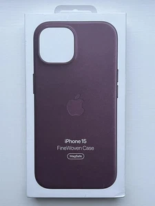 ORIGINAL Apple FineWoven Case with MagSafe for iPhone 15 (6.1") - MULBERRY - NEW - Picture 1 of 1