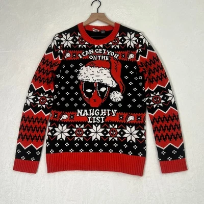 Suéter Acrílico Tejido Navidad Navidad Deadpool Talla S Marvel Para Hombres Vibraciones Acogedoras Foto 1 de 4