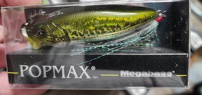 Megabass Popmax EE. UU. 1/2 oz GG Bass Topwater Popper Pop Max Foto 1 de 4