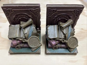 Vintage Alice im Wunderland Stil Buchstützen verziert dekorativ schwer Buchstützen - Bild 1 von 4