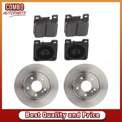 Rotores de freno traseros pastillas de freno de cerámica para Mercedes-Benz E320 1998-2003 3,2 L Foto 1 de 4