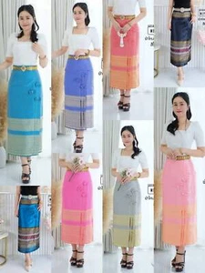 1 New Thai Northern Sarong Skirts Cotton Temple Party Show Speciality Occasion - Bild 1 von 44