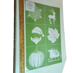 Magnolia Design Co Adhesive Reusable Silkscreen Stencil "Porch Sitter Add-on" - Picture 1 of 6