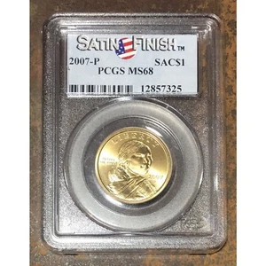 2007-P SAC$1 Sacagawea Dollar MS 68  ***Rev. Tye's Coin Stache*** #732596 - Picture 1 of 4