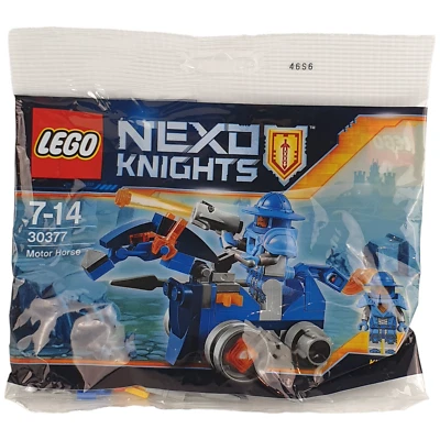 NOVO Lego 30377 NEXO Cavaleiros Motor Cavalo Reis Guarda Polybag 2017 Idade 7-14 Selado - Imagem 1 de 4