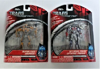 2 TRANSFORMERS KEYCHAIN OPTIMUS PRIME & BUMBLEBEE REALLY WORKS 2007 MOC - Image 1 of 2