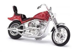 Busch 40153 - 1/87 / H0 US Moto - Rouge Métallique - Neuf - Foto 1 di 1
