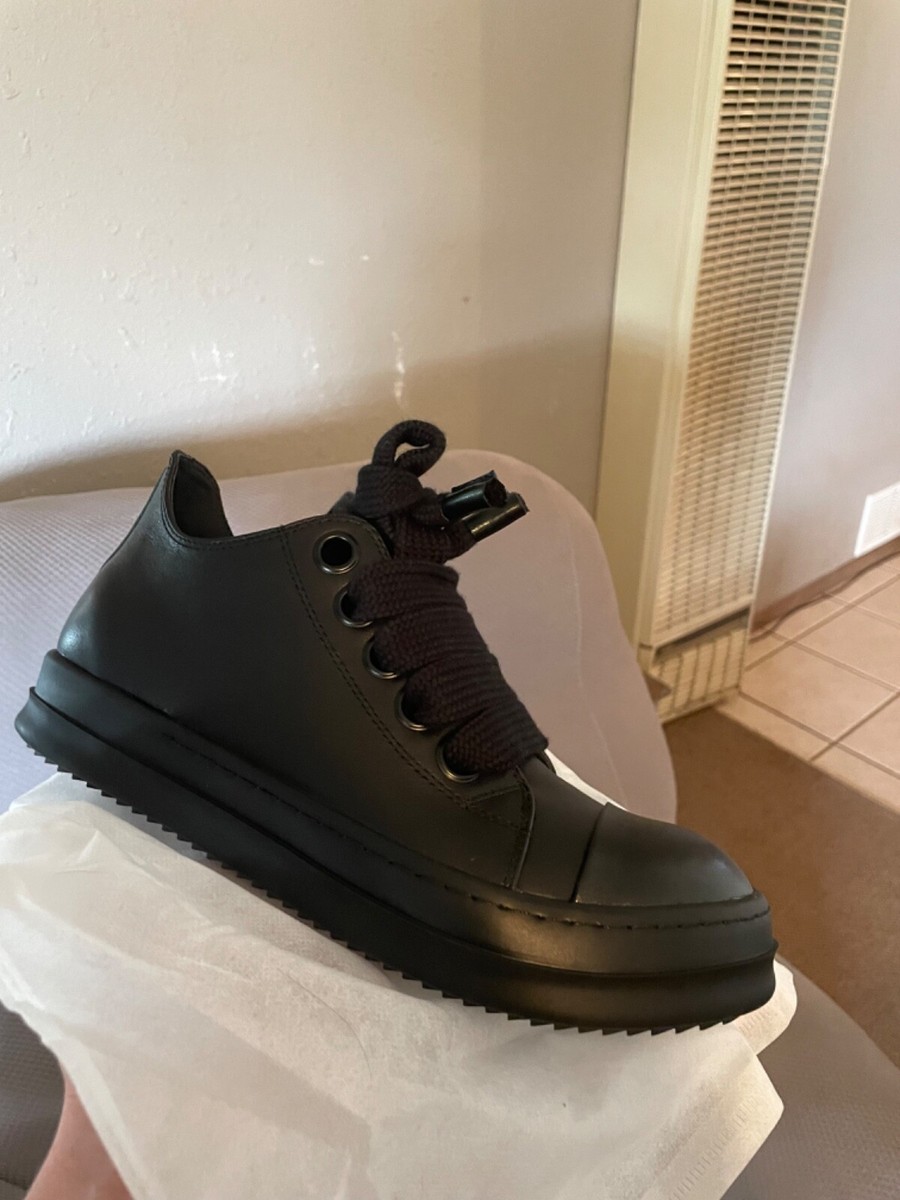 Rick Owens Leather Upper Solid Casual Shoes for Men for sale Rick Owens Leather Upper Solid Casual Shoes for Men for sale