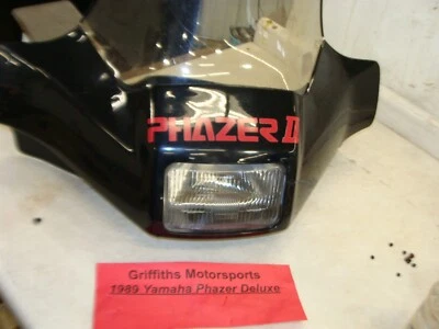 1989 年 YAMAHA PHAZER PZ480E 豪华挡风玻璃整流罩前大灯罩  — 第 1/4 张图片