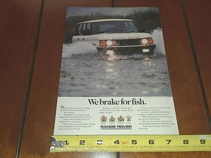 1988 RANGE ROVER ORIGINAL AD - Picture 1 of 12