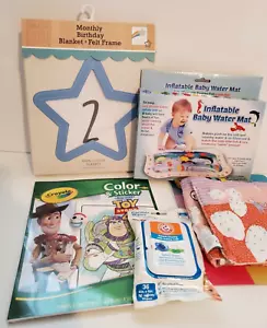 Inflatable Water Mat Play Mat, Monthly Birthday Felt, Baby Wipes - Bundle NEW - Picture 1 of 11