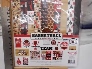 KIT COLLEZIONE BASKET ECO PARK 12X12 CARTA E ADESIVI ARTIGIANALI NUOVO A30699 - Foto 1 di 3