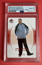 2004 SP AUTHENTIC SIR ALEX FERGUSON MANCHESTER UNITED RED POP 1 GEM MT PSA 10