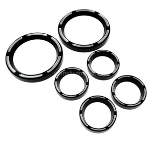 6X Burst Instrument Board Gauge Bezel Kit Fit For Electra Street Glide 1996-2013 - Imagen 1 de 9