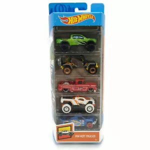 HOT WHEELS HW HOT TRUCKS 5-PACK BRAND NEW IN BOX GREAT GIFT CARS - Picture 1 of 3