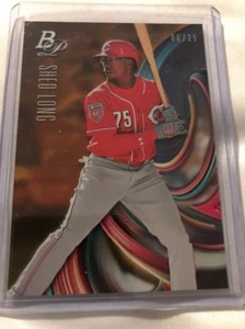 2018 Bowman Platinum Sheo Long /25! Orange Prospect Reds RC Rare - Picture 1 of 2