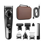 5 in 1 Electric Hair Trimmer Kit Men Cordless Rechargeable Whole Body Hair N3U9