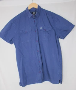 Duck & Cover "Ensign" blaues Hemd Kurzarm Knopfleiste Größe L - Bild 1 von 12