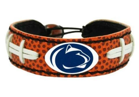 Penn State Nittany Lions Vintage Game Wear Leather Football Bracelet O/S     C Cover