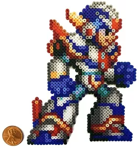 Mega Man X Cuarta Fuerza de Armadura Mini Cuentas Sprite Artkal Pixel Art Retro Capcom - Imagen 1 de 1
