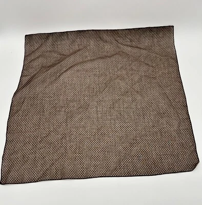 Bufanda Cuadrada Marrón con Lunares Blancos Clásica 21" Cuadrada Foto 1 de 2