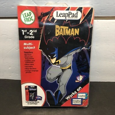 LeapFrog LeapPad The Batman Interactive Book & Cartridge 1st-2nd Grade **NEW** - Image 1 of 4