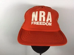 NRA Freedom Trucker Mütze Vintage Mesh Back Snapback Baseball Cap Mac Gregor - Bild 1 von 8