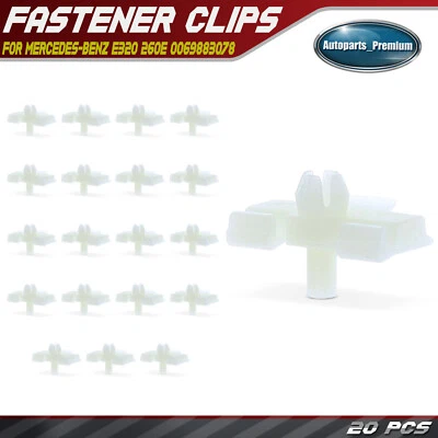 20x 6.8mm Nylon Lower Ledge Moulding Clips Retainer for Mercedes-Benz 0069883078 - Image 1 of 4