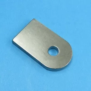 Edelstahl Anschweißlasche 50x30 x6 mm V4A Rundloch 9 mm Halteplatte Lasche VA - Bild 1 von 3