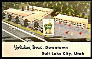 Tarjeta postal PC Holiday Inn Downtown Salt Lake City, Utah UT sin usar años 50 - Imagen 1 de 1