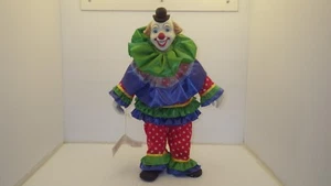 VINTAGE 1991 ANCO CIRCUS PARADE PORCELAIN CLOWN DOLL COLLECTABLE W/STAND, NNB - Picture 1 of 3