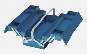 Caja de herramientas Gedore, 5 compartimentos, capa en polvo azul patrón largo - hecha en Austria - Imagen 1 de 4