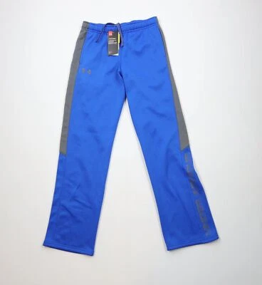 Nuevo Under Armour Niños Grandes Deletrear Bloque de Color Pierna Ancha Pantalones de Sudadera Azul Foto 1 de 4