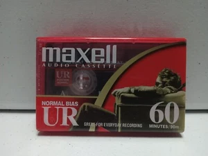 Maxell Normal Bias UR 60 Minuten Audio Cassette Tape IEC Typ 1 Normal NEU - Bild 1 von 3