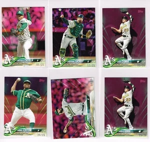 2018 TOPPS MINI ON DEMAND PINK 509 SANTIAGO CASILLA #d 05/25 OAKLAND ATHLETICS - Picture 1 of 1