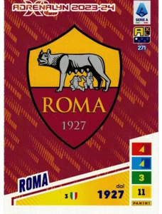PANINI ADRENALYN XL CALCIATORI 2023-2024 CARD N. 271 LOGO SCUDETTO ROMA - Picture 1 of 2
