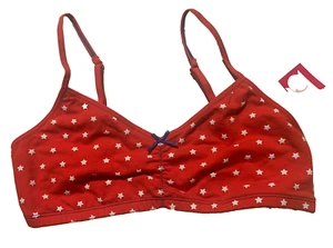 Women’s Bra Bralette Red Star 4th Of July Size Large Adjustable Straps Brand New - Picture 1 of 2
