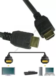 1.5ft/18" short HDMI Gold Cable/Cord HDTV/Plasma/TV/LED/LCD/DVR/DVD1080p $SHdisc - Picture 1 of 1