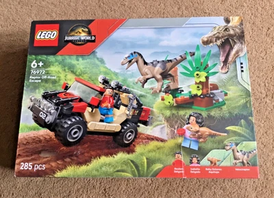 LEGO - JURASSIC WORLD - ( SET 76972 - RAPTOR OFF-ROAD ESCAPE ) - BRAND NEW - Image 1 of 4