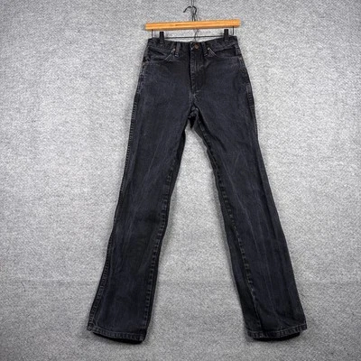 Jeans Wrangler 28x34 (26x31) preto 936WBK slim bootcut corte cowboy faroeste - Imagem 1 de 4