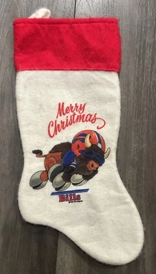Medias de Navidad vintage NFL Huddles Buffalo Bills 1983 RARAS retro limpias Foto 1 de 4