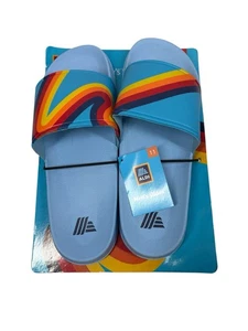 NWT Aldi 2023 Gear Capsule Collection Slides Sandals Light Blue Men's Size 12 - Picture 1 of 4