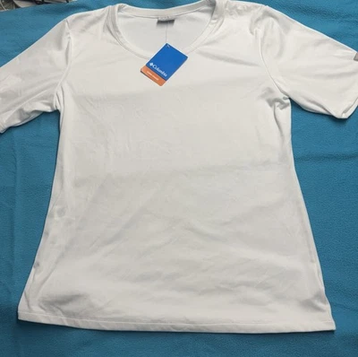 Camisa Columbia Omni-Shade Cowan Lane Manga Corta Exterior Blanca Nueva con Etiquetas XXL Foto 1 de 4