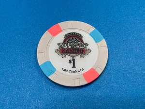 $1——-PLAYERS RIVERBOAT CASINO———LAKE CHARLES LOUISIANA CASINO  CHIP————-Z-3641 - Picture 1 of 3