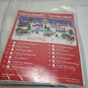 Mary Maxim Needlework Musical Village #7307 Christmas House - Bild 1 von 6