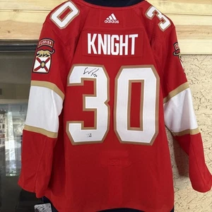 Spencer Knight Autographed Florida Panthers Authentic Jersey Fanatics Size 52 - Picture 1 of 7