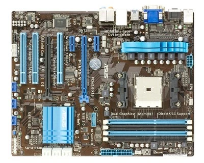 ASUS F1A75-V Motherboard AMD A75 DDR3 Socket FM1 ATX w/ IO Shield - Image 1 of 3