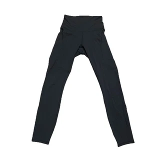 Lululemon Mujer 4 Leggings Wunder Train Tiro Alto Apretado con Bolsillos 25" Negro - Imagen 1 de 4