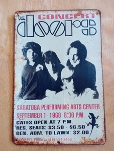 The Doors. Replica Rusty Metal Concert Sign. 12 x 8" Jim Morrison. (A33) - Picture 1 of 8
