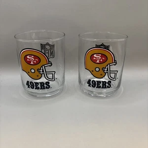 Vintage 1980s San Francisco NFL Whiskey Drinking Glass 49ers - Picture 1 of 8